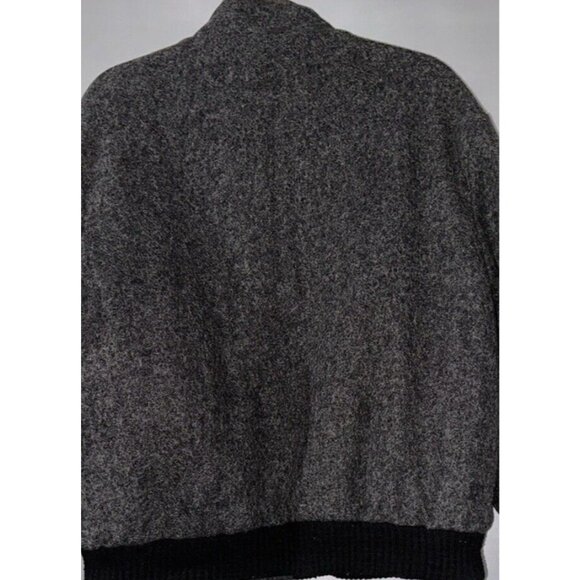 VTG Original Varsity By Catalina Mens Sz 40 M  Wool Gray Bomber Jacket Coat USA - Picture 8 of 13